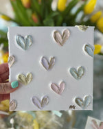 6x6 Polka Dot Hearts